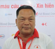 Nhân viên bảo vệ 49 tuổi hiến máu 61 lần